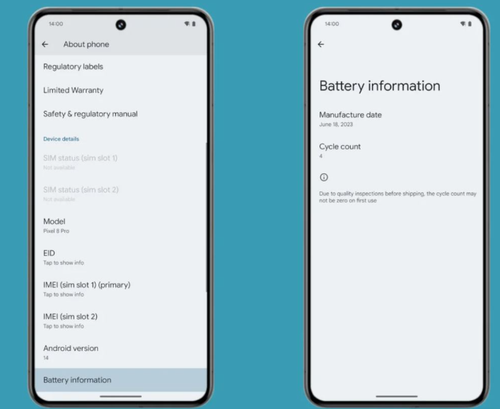 Android 15 представит функцию отображения срока службы чипов памяти в смартфонах